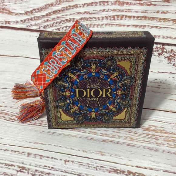 Dior J’Adior Orange and Blue Embroidered Friendship Bracelet with Box - Picture 1 of 1